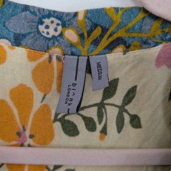 Anthropologie Blink London Top Medium Floral Boho - Picture 6 of 8